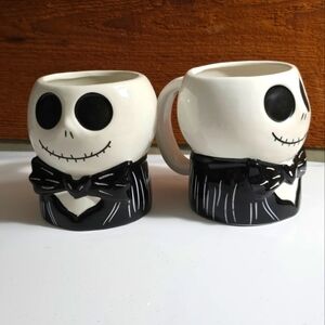 NBC Nightmare before Christmas disney 2 jack skellington 3d cups mugs new